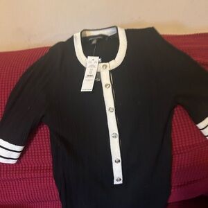 White House Black Market Black and White Cardigan NEW WIGH TAGS!!’